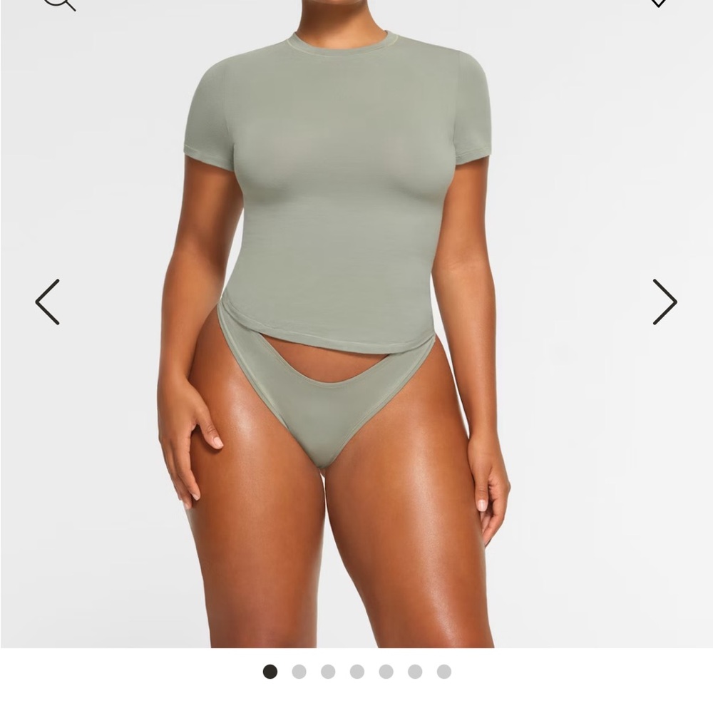 Skims Women's Olive Green Top